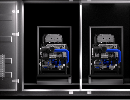 500 m3/h 1 MW Wasserstoffgenerator in Behälter Wasser-Elektrolyseur für Brennstoffzellen-Kraftwerke
