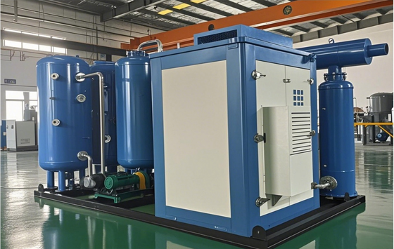 Qualität Sauerstoffgenerator 15Nm3/h 93% Reinheit Kompakter Schlittschlitter niedrigen Energieverbrauch usine